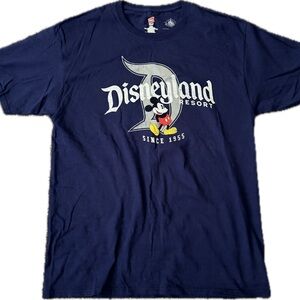 Hanes Navy Disneyland Resort Mickey Mouse Short Sleeve Tee